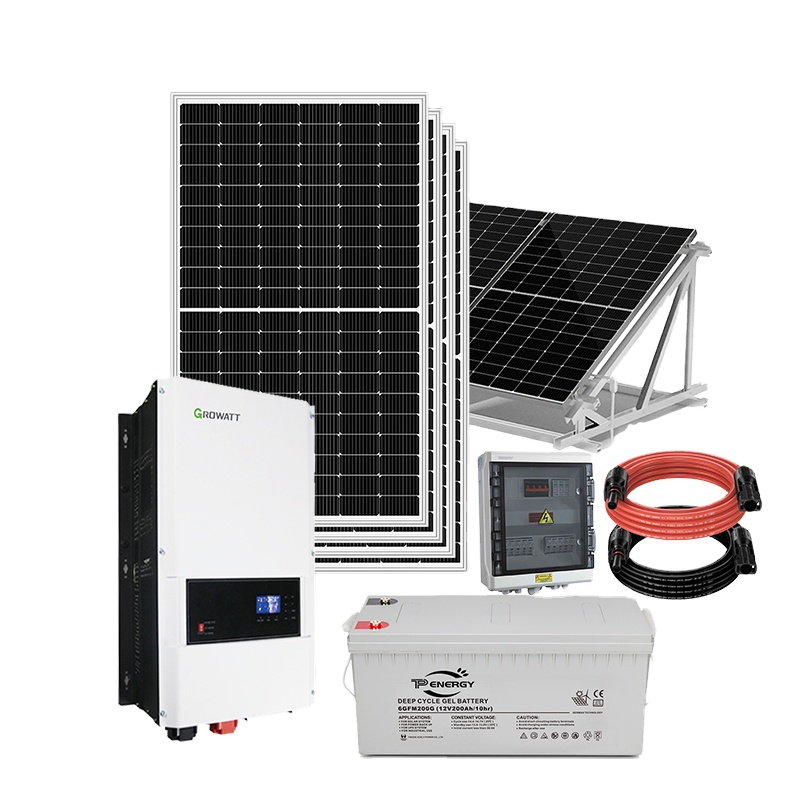 Solar Panel System Home Power Off Grid Solar System 5KW 6kw 8kw 10kw Solar Energy System
