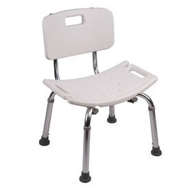 White Bathroom  Adjustable Shower Chair Bath Chair  For elderly and disabled