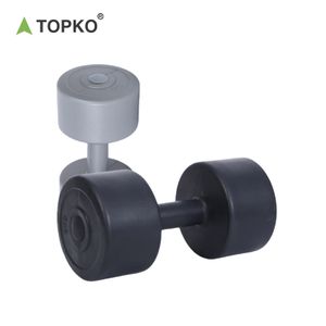 TOPKO High Quality Round Head Dumbbell Weightlifting Gym Fitness Equipment Body Building Round Dumbbell