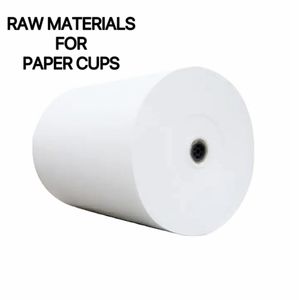 Factory Supplier PE coated paper roll 150-350 gsm raw material for paper cup fans roll printing paper roll cup