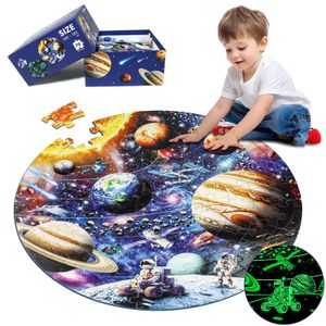 ULi kids puzzle toys game 71 pieces Glow in the dark big puzzle kids for kids
