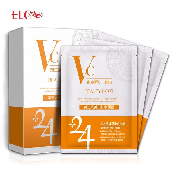 VC serum mask lightening sheet mask anti-acne full of vitamin oily face balancing skin non woven facial mask
