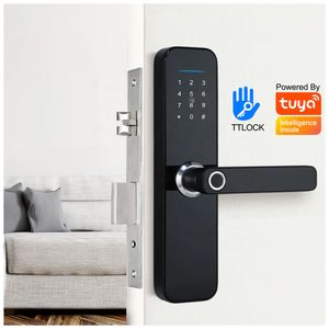 Multi Point Spain Digital Fingerprint Lock TT Tuya App Smart Door Lock Intelligent With Key Fingerprint Reader Password