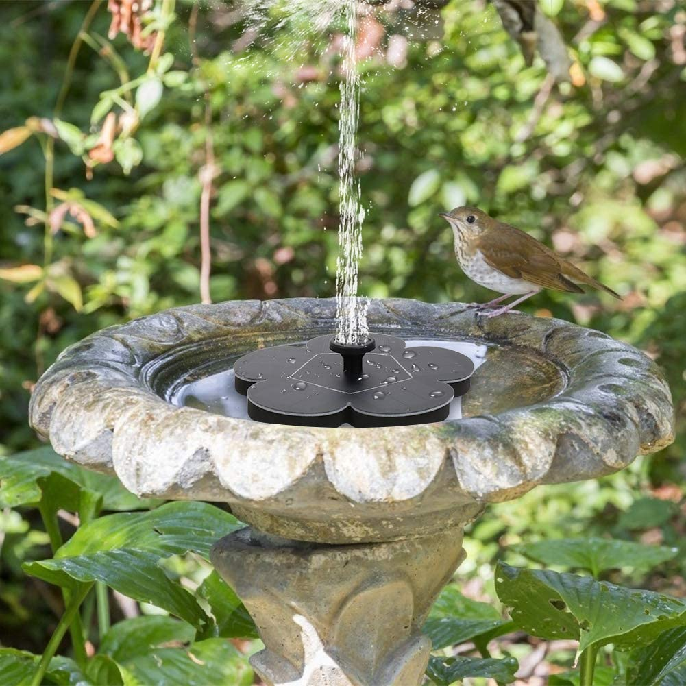 Garden Bird Bath Fountain Pump Solar Panel Kit Water Pump Outdoor Watering Submersible Solar Fountain