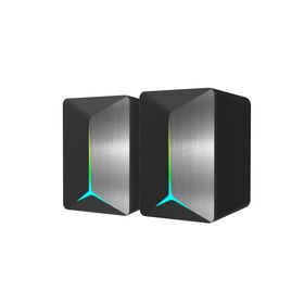 OEM RGB Desktop Speakers, 2.0 Channel PC Computer Speaker with 7 Colorful LED Modes Gaming Speaker