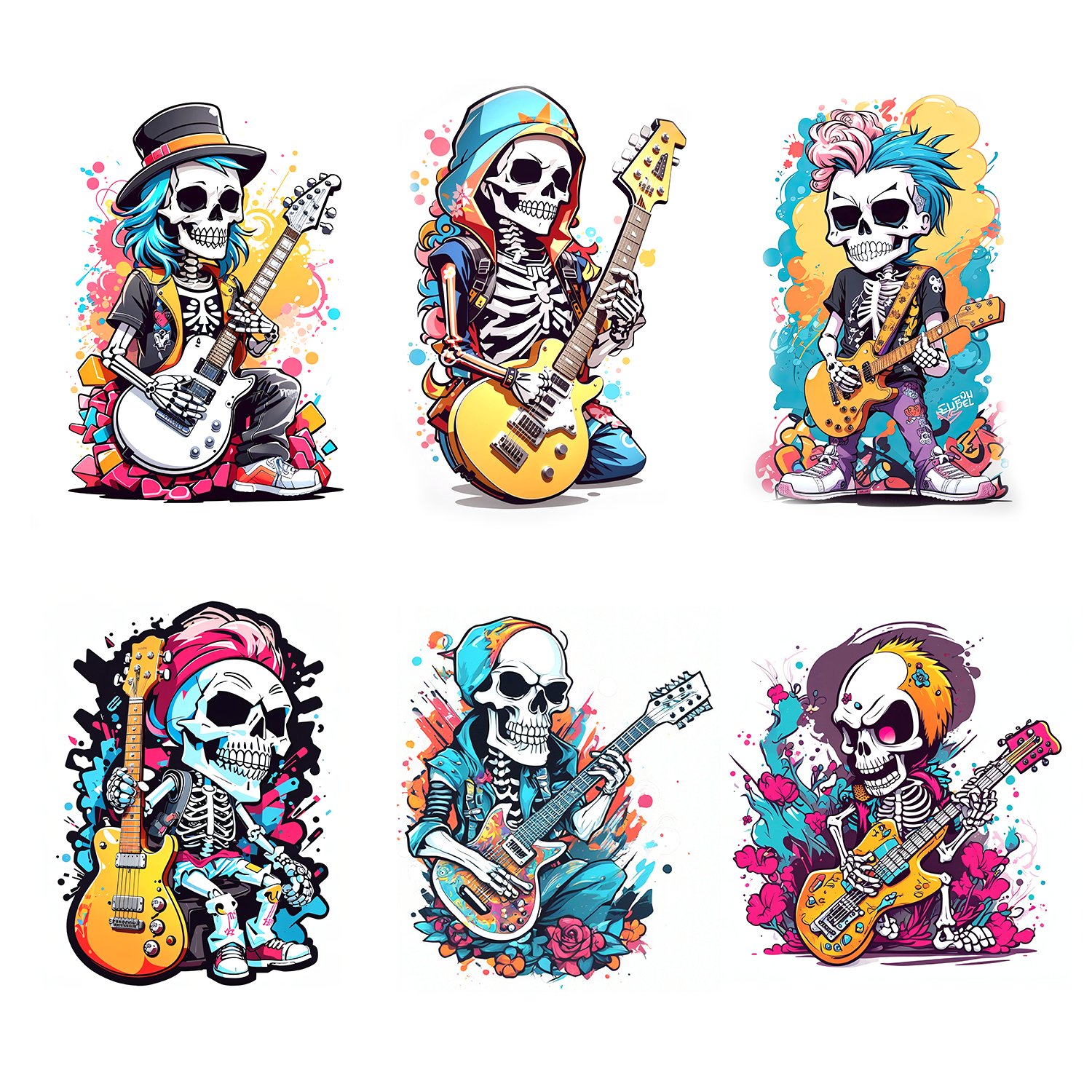 Yiwu Yishang Digital Technology Co., Ltd. Ready to Press Custom Designs Transfer Vinyl Paper Film DTF Heat Transfer Printing for Day of the Dead musical Skull