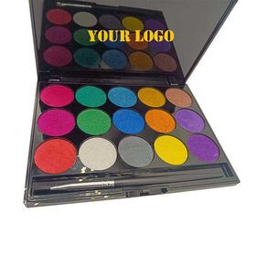 New design custom 15 eyeshadow palette private label skin paint body art decor face painting for halloween and parties