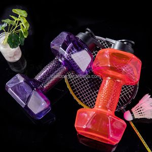 PET Youth Sport Dumbbells in Cup Shape Screen Printing Surface Cap with Brush Sealing Type