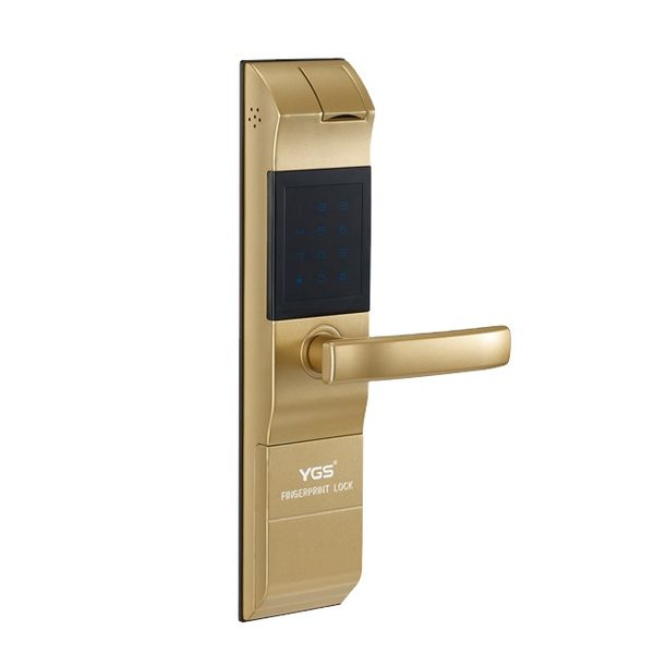 YGS biometric fingerprint lock Cheap Battery Powered Fingerprint Password Card Apartment Indoor Panel Door Smart Locks