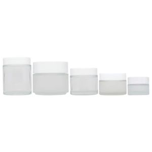 glass 30g 100ml 5g cosmetics round 10ml body butter glass skin care jars multiple sizes sale in bulk with lids wholesale custom