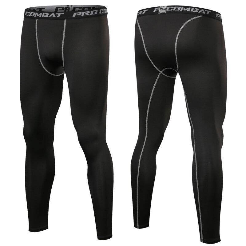 High quality High Elastic Men's sports quick dry tights basketball workout compression pants for men