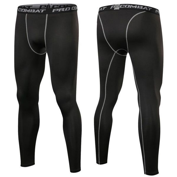 High quality High Elastic Men's sports quick dry tights basketball workout compression pants for men