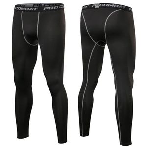 High quality High Elastic Men's sports quick dry tights basketball workout compression pants for men