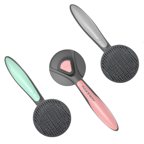pet grooming slicker self cleaning brush for dogs and cats pet  Dog Cat Slicker Brush pet self cleaning comb