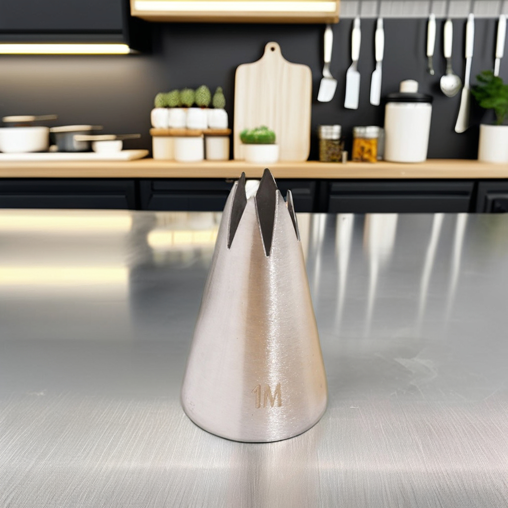 Nanjing Aleya Trading Co.,Ltd 1M Stainless Steel Icing Piping Nozzles Open Star Tip Pastry & Cookies Tools Cake Decorating Cupcake Creates Drop Flower