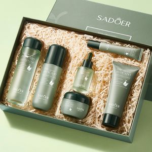 OEM SADOER new hot sale organic avocado whitening anti aging oil control beauty face skin care set