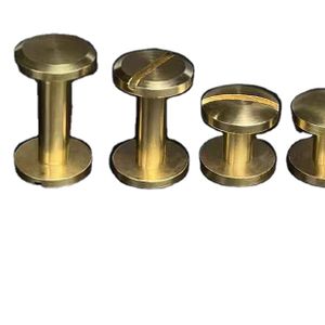 High quality pure copper female screw rivets for luggage shoes and handbags
