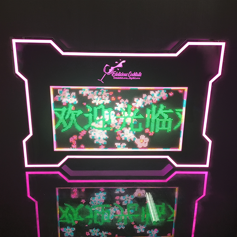Colorful Luminous Board Bottle Presenter Customized Letter Message Hand-Held Board For Party And Nightclub