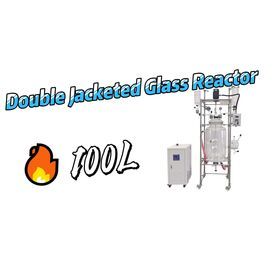 Double Jacketed 5l 10l 20l 50l 100l 200l Chemical Lab High Pressure Borosilicate Glass Reactor For Extraction