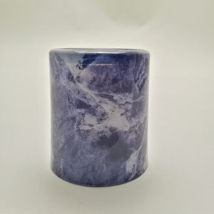 Linlang Wholesale customization colored New Product Fancy Colorful Diamond Cut Lidded Glass Candle Jar handle Glass Jar