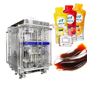 Automatic multi lane irregular shaped sachet energy gel filling and packing machine special bag sport gel packaging machine
