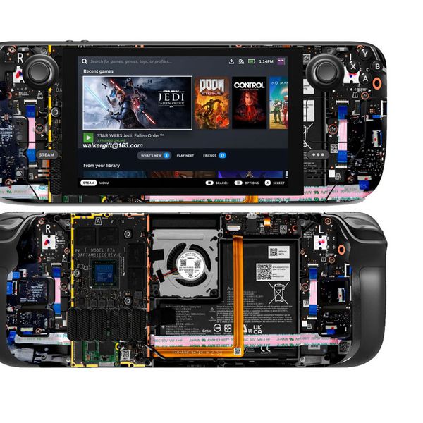 Vinyl Skin Sticker for Steam Deck Console Full Set Aesthetic Premium Decal Wrap Protective Cover For Valve SteamDeck Accessories