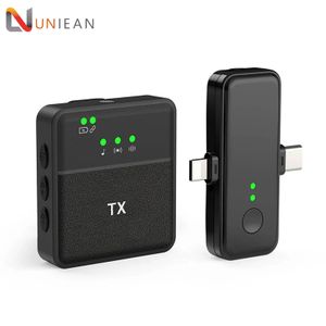 UNIEAN Wholesale Professional Wireless Microphone Mini 3 In 1 Mic Wireless Collar Lavalier Microphone For iPhone Android
