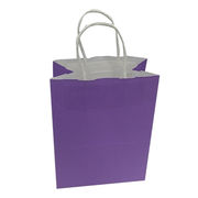 Kraft paper gift bags with machine made