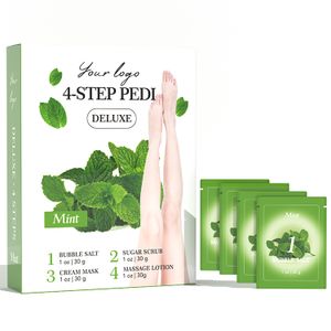 Private Label Pedicure Salt 4 Steps Kit Professional Foot Skin Care Spa Pampering Foot Products For Salon