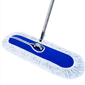 Commercial Wet/Dry Mop for Hardwood Tiles Adjustable Steel with Industrial Cotton Head Magic Handle for Floor Cleaning