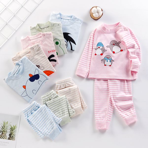 high quality kids pajama Long Sleeves kids pajama set Boys and Girls Clothes in Stock