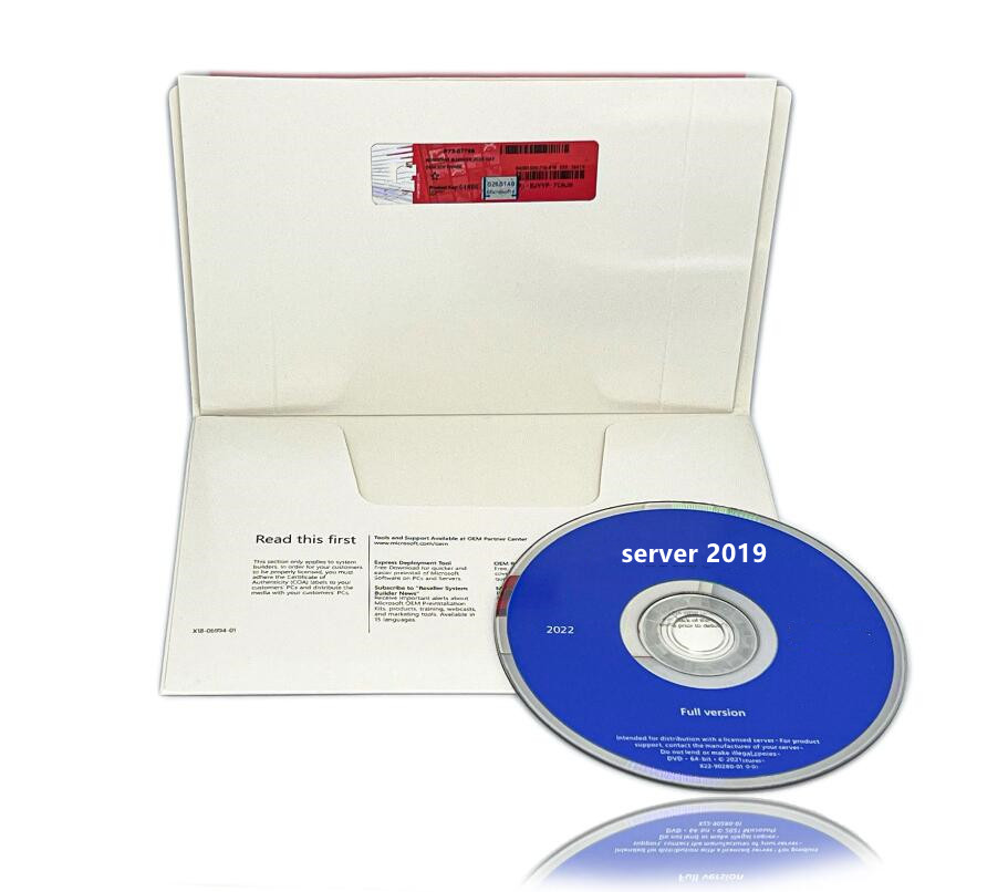 Huizhou Anruo Electronics Co., Ltd. Win Server 2019 Standard/Datacenter DVD OEM 16 core Full Package 100% Online Activation license Win Server 2019 Standard
