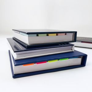 Custom Business Printing Logo Unique Sticky Note Pad Hard Cover Index Set Combination Customized Self-adhesive CMYK Custom Size