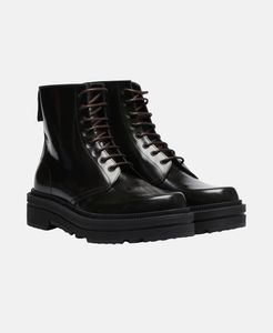 Snow boots in leather made in italy boot artisanal private label oem customization leather shoes factory italian style