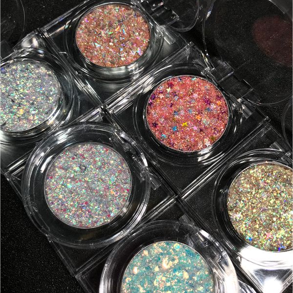 OEM Luxury Glitter Vegan Eye Shadow Body Hair Face Lip Makeup Wholesale High Quality Custom Logo Private Label Eyeshadow Palette