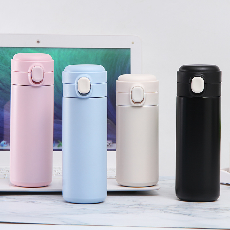 Custom Portable Eco Foldable 320ML 420ML Outdoor Double Insulated Flask Stainless Steel Travel Coffee Vaccum Cup