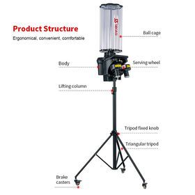 siboasi B2201A  Badminton Shuttlecock Feeder Equipment badminton machine feeder automatic