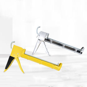 Hot selling items stainless steel glass glue gun construction tools manual drip-less caulking gun for doors and windows
