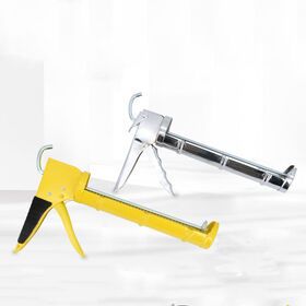 Hot selling items stainless steel glass glue gun construction tools manual drip-less caulking gun for doors and windows
