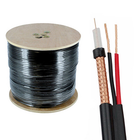 Rg59 Cctv Cable Security Rg59 2C Power Cable 50/75 Ohm High Quality Cctv Camera Rj59 Coaxial Cable