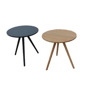 Cheap Price Living Room 3 legs side tables Wooden Top Luxury Modern Round Coffee Tables