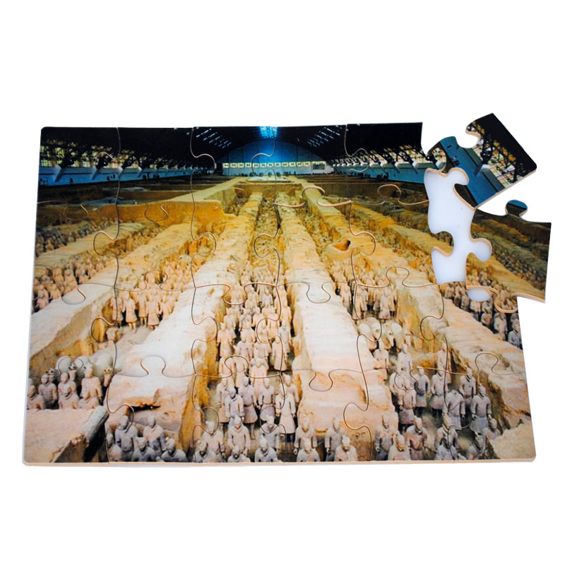 OEM 24pcs 3D wooden educational game jigsaw puzzle for kids