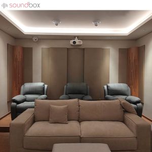 Wall-mounted balanced reflection panel absorption sound proof panel fabric wall panel for sale