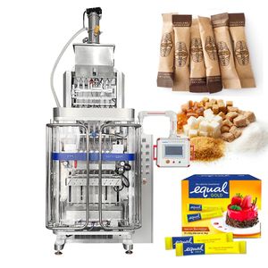 Automatic vffs sugar stick pack powder filling machine multilane sugar salt stick granule sachet packing machine