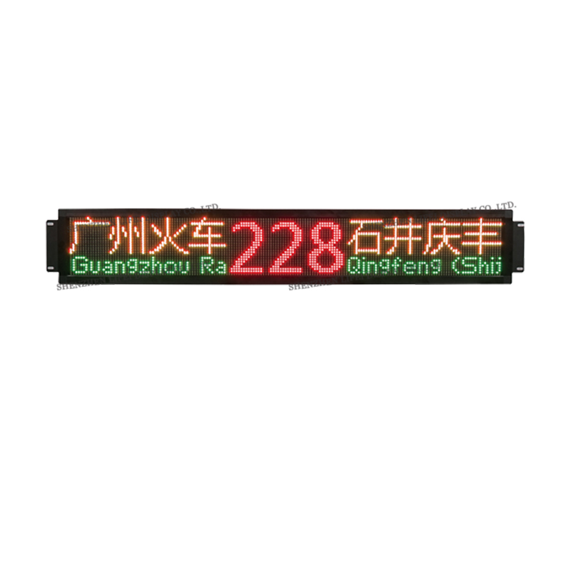 Shenzhen Lifei Display Co., Ltd. Bus LED display for bus route sign rolling text led screen bus led destination sign board