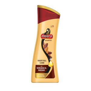 Meera Herbal Shampoo 180ml Hair fall Care for Men and Women with Shikakai and Badam for Strong and Healthy Hair