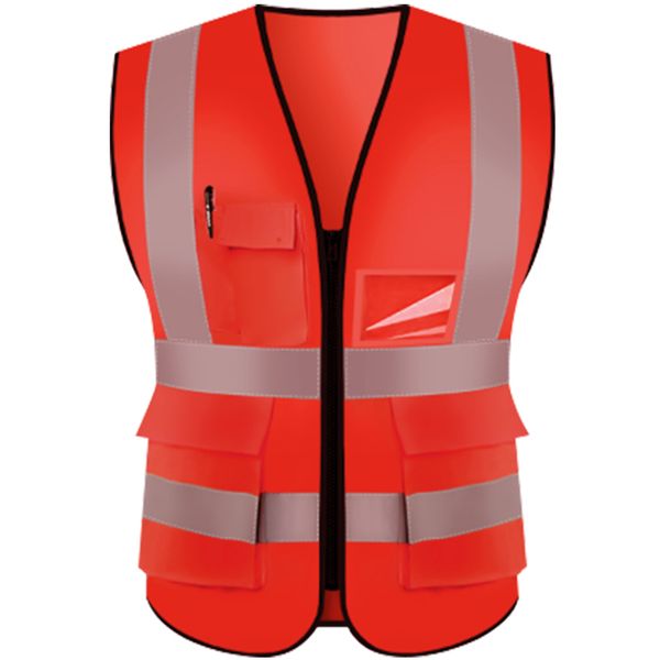 Customized LOGO S-3XL Work CE Construction Safety Motorcycle Cycling Vest Engineer Security Industrial Traffic Reflective