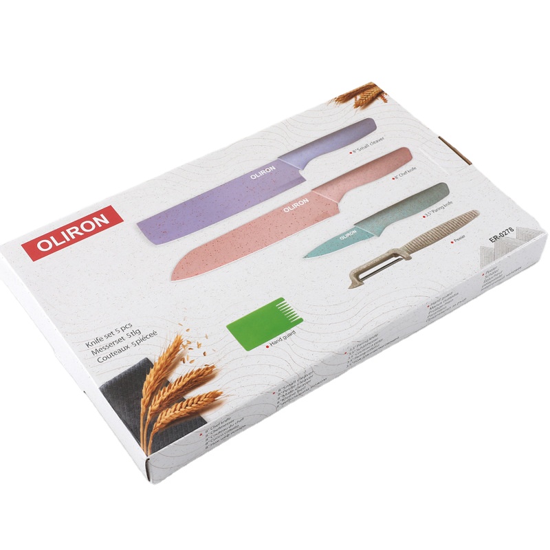 Factory Straight Hair Kitchen Ware Suit Wheat Straw Eco-Friendly & Recyclable High Color Value Disposable Feature