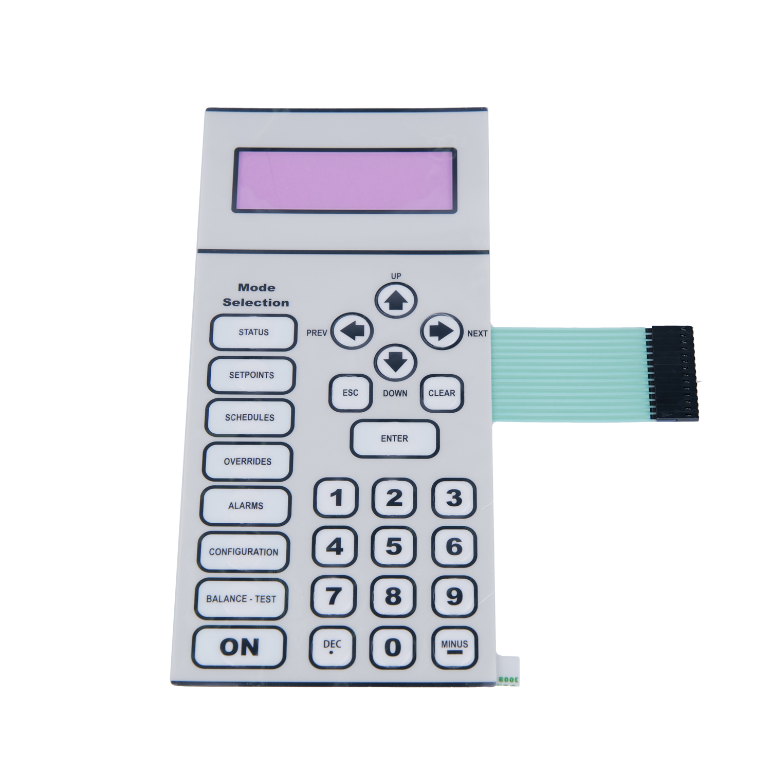 Embossed On-Off Push Button Membrane Keyboard Switch Multi Button Switch Touch Pcb Controller Panel With LED Illuminated Keypad