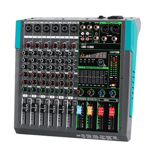 OEM Biner MG6 Professional console mixer USB Connection 6 Channels Audio Mixer